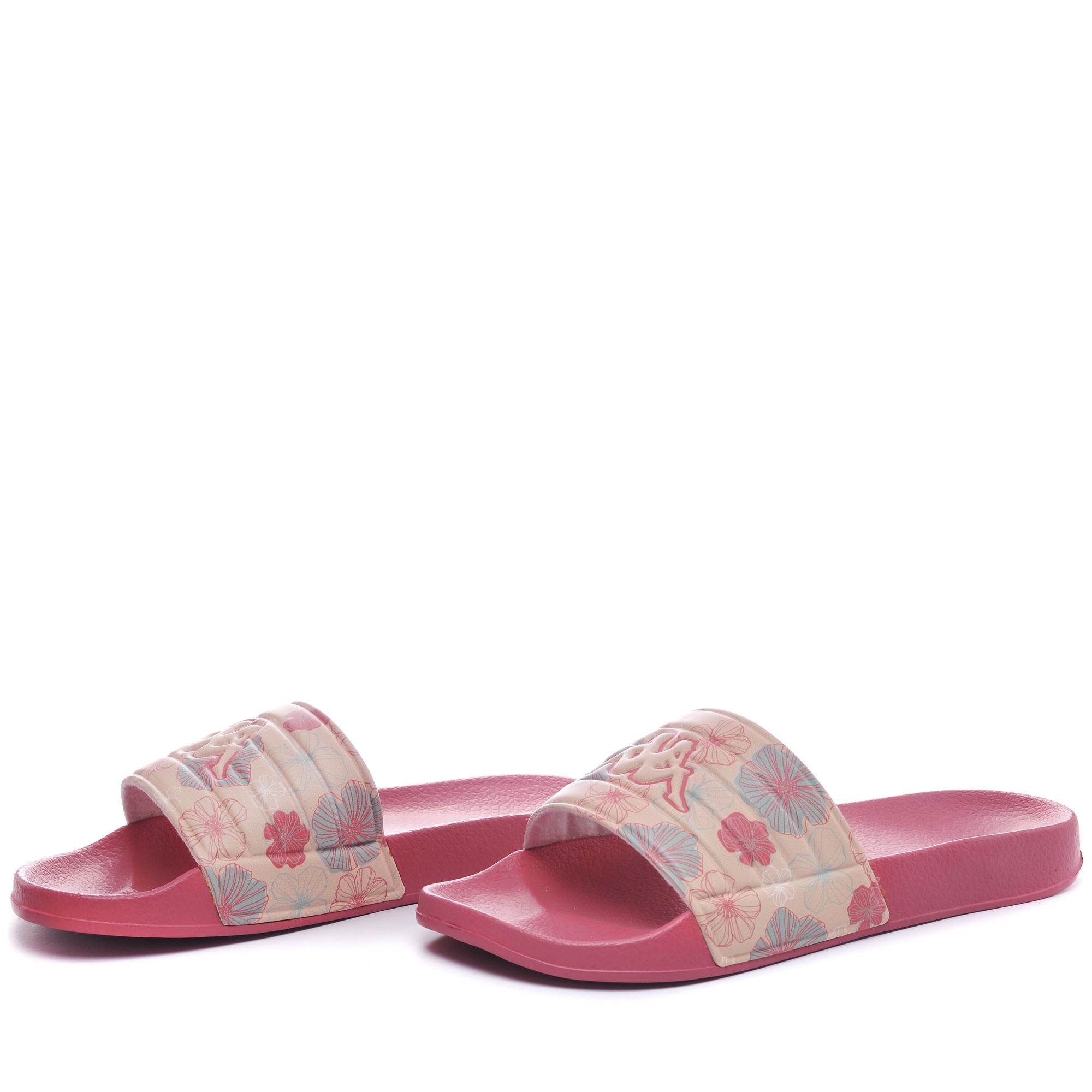 LOGO SARTWOW 2 - Flip-Flops - Stripe - Woman - PINK PEACH-BEIGE SHIFT
