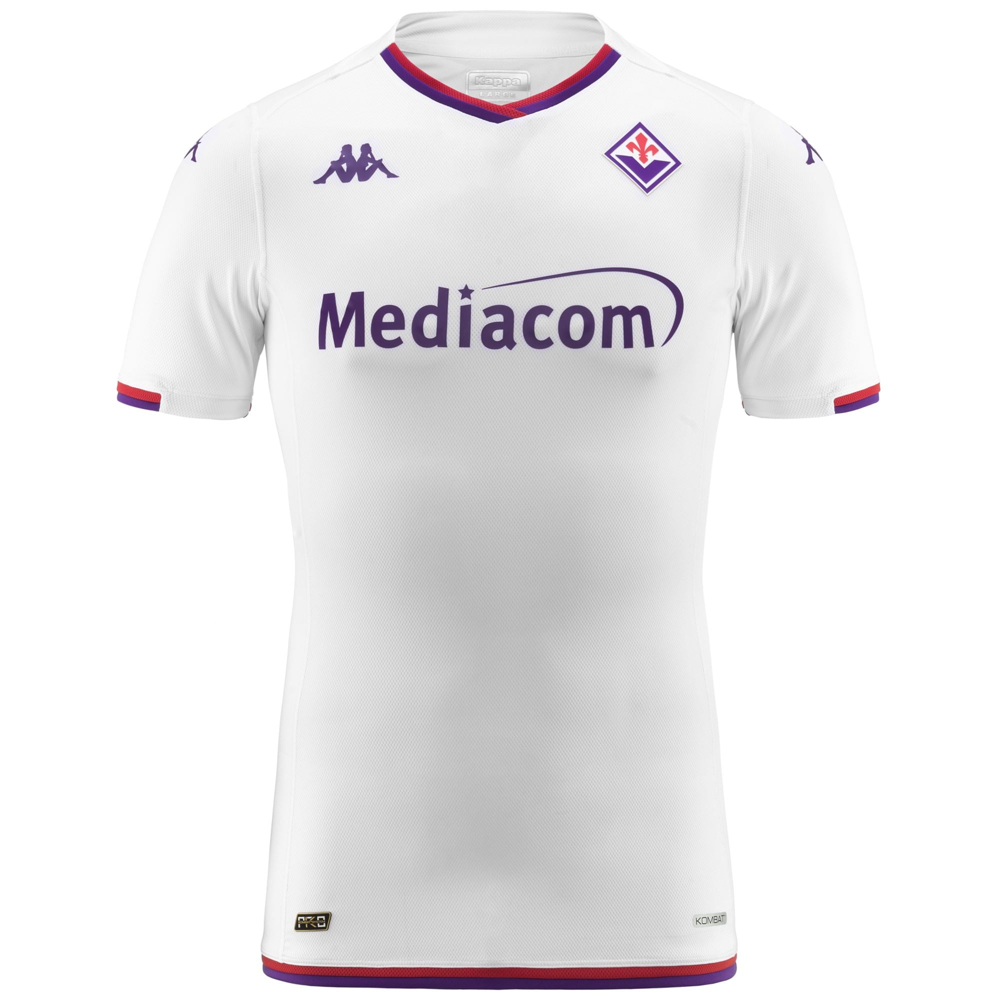 KOMBAT PRO 2024 EURO FIORENTINA - Active Jerseys - Shirt - Man - WHITE-VIOLET INDIGO-RED BLAZE
