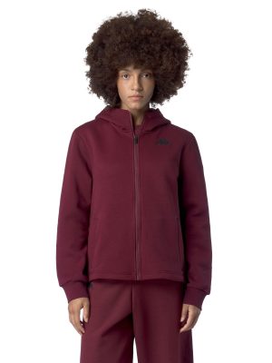 GRITTIN - Fleece - Hoodie Full Zip - Woman - RED DAHLIA