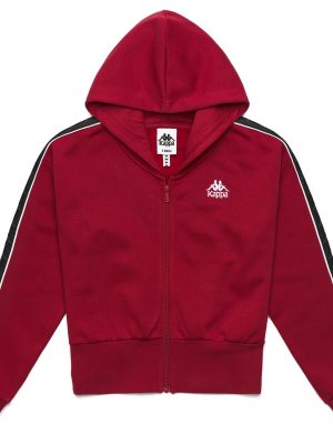 222 BANDA CARLISE 2 - Fleece - Jacket - Woman - RED RACING-BLACK-WHITE