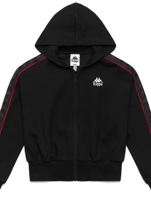 222 BANDA CARLISE 2 - Fleece - Jacket - Woman - BLACK-RED RACING-WHITE
