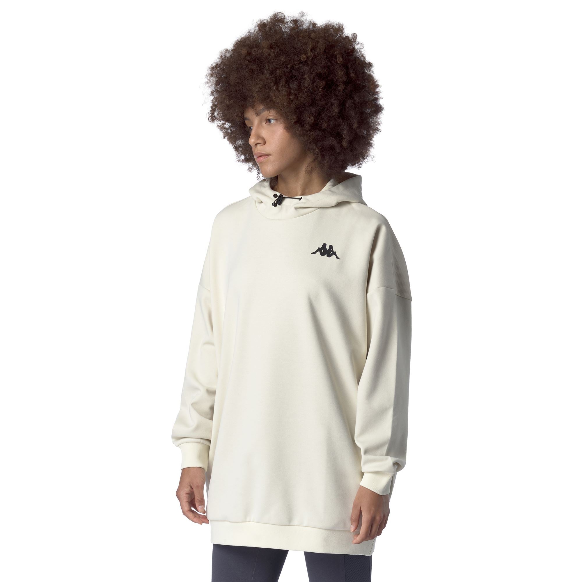 GAZZEL - Fleece - Hoodie - Woman - WHITE ASPARAGUS - Image 5