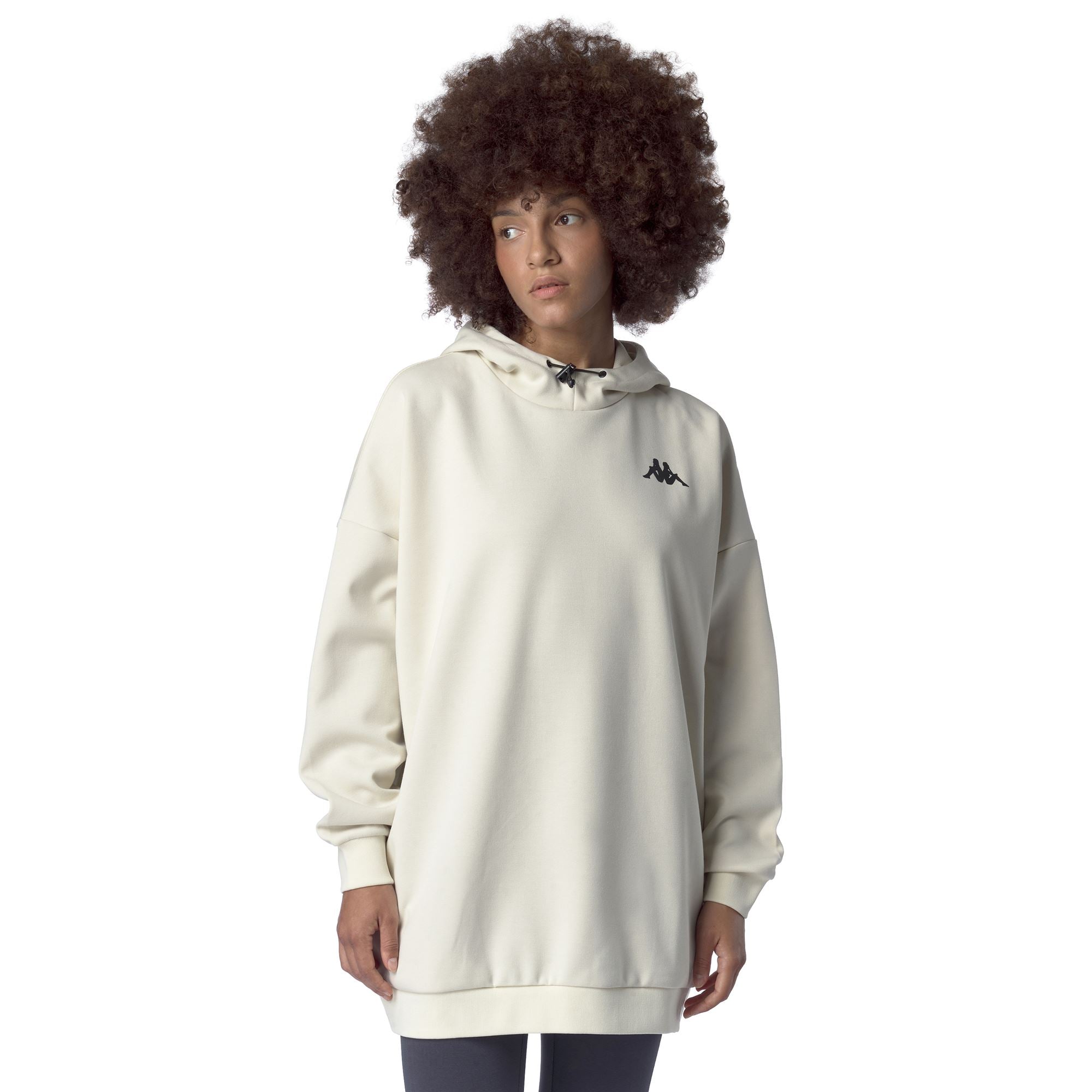 GAZZEL - Fleece - Hoodie - Woman - WHITE ASPARAGUS