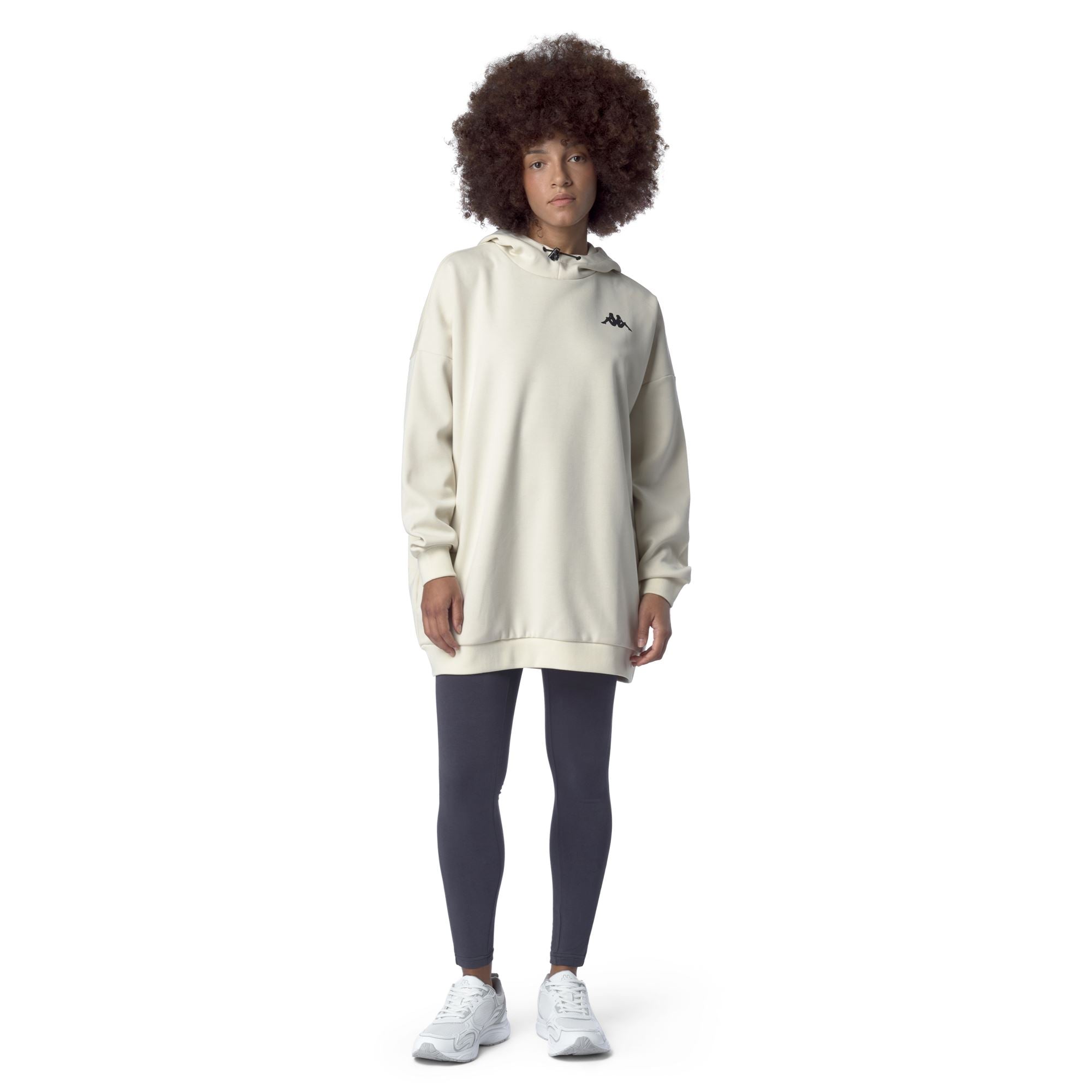 GAZZEL - Fleece - Hoodie - Woman - WHITE ASPARAGUS - Image 7