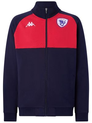 ARTEMO ROVIGO - Fleece - Jacket - Man - BLUE MARINE-RED