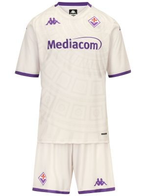 KOMBAT KIT 2026 AWAY FIORENTINA - SETS - Shorts / T-Shirt - Boy - WHITE WHISPER-VIOLET TILLANDSIA