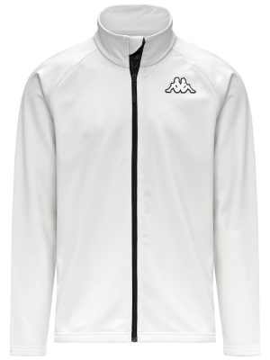 821FZ - Fleece - Jacket - Unisex - White Coconut-Black