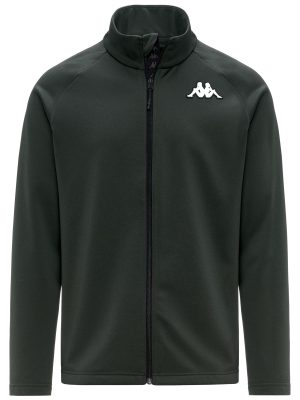 821FZ - Fleece - Jacket - Unisex - Green Rosin-Black