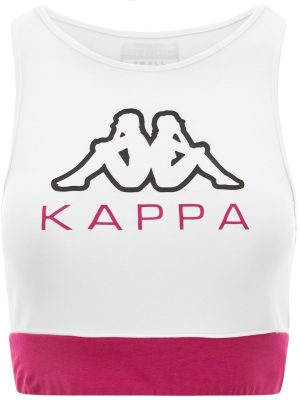 LOGO EARA - T-ShirtsTop - Top - Woman - WHITE-FUCHSIA RED BATON