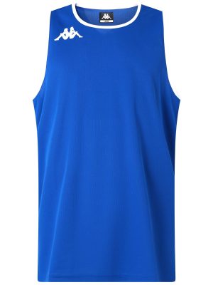 KAPPA4BASKET DANCO - Active Jerseys - Tank - Man - BLUE SAPPHIRE-WHITE