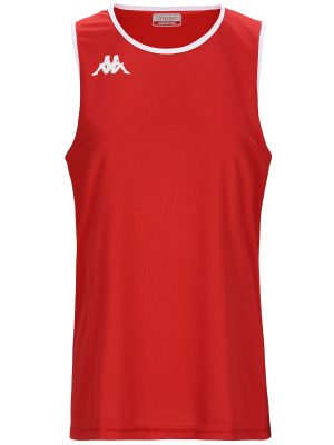 KAPPA4BASKET DANCO - Active Jerseys - Tank - Man - RED-WHITE