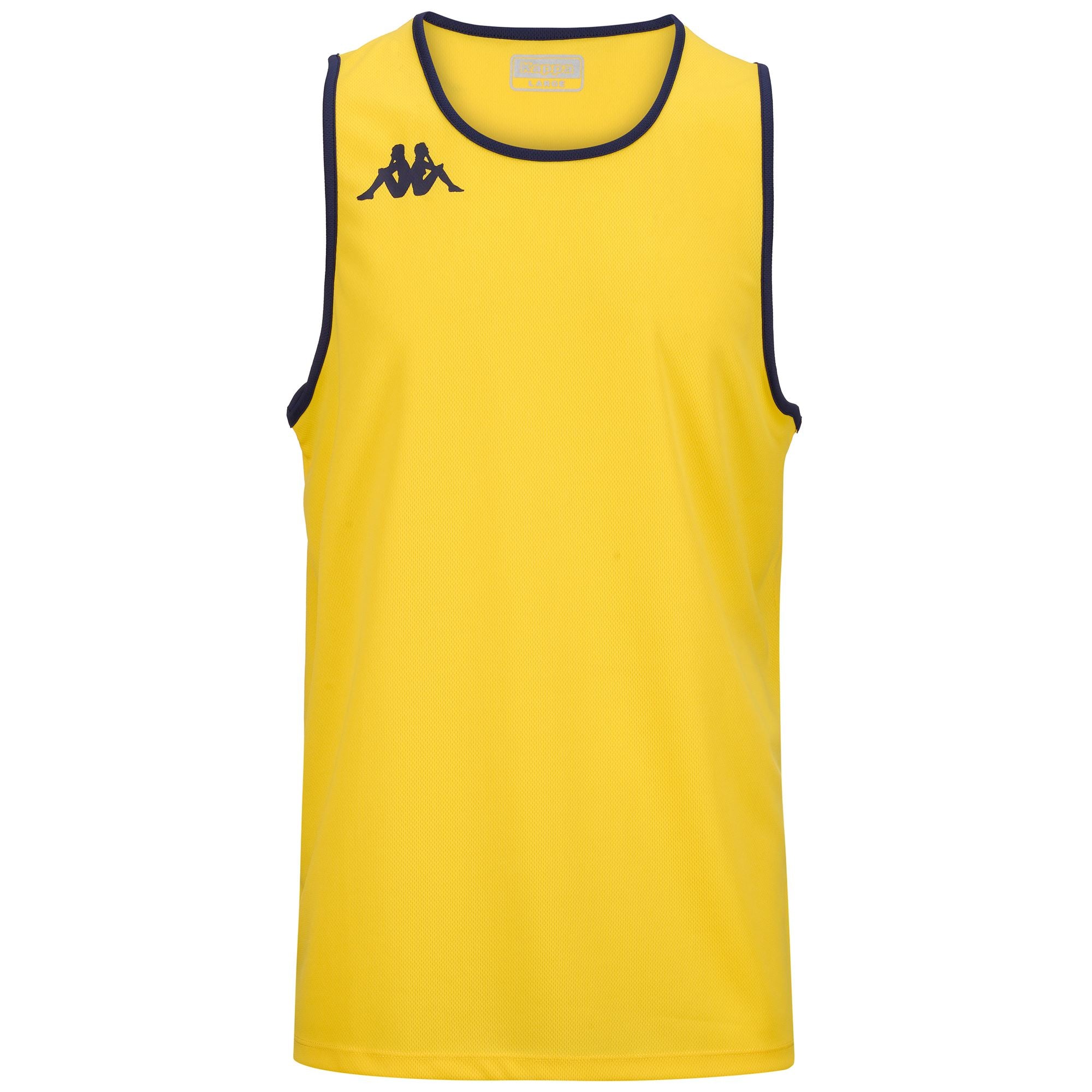KAPPA4BASKET DANCO - Active Jerseys - Tank - Man - YELLOW-BLUE MARINE