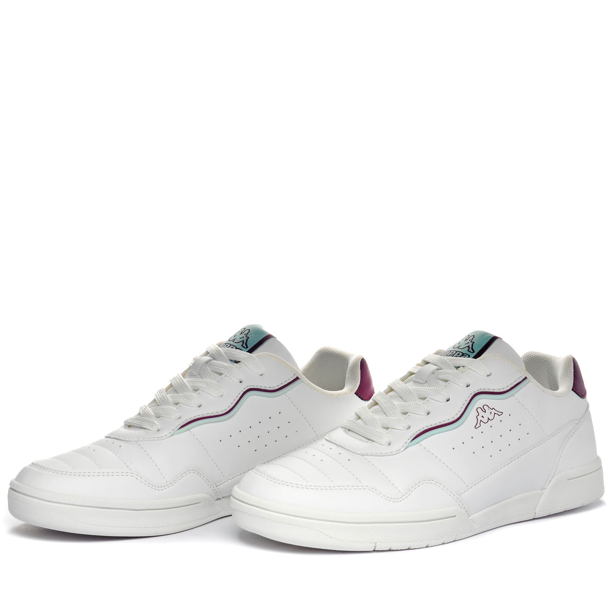 LOGO REENA - Sneakers - Low Cut - Unisex - WHITE-FUCHSIA DK