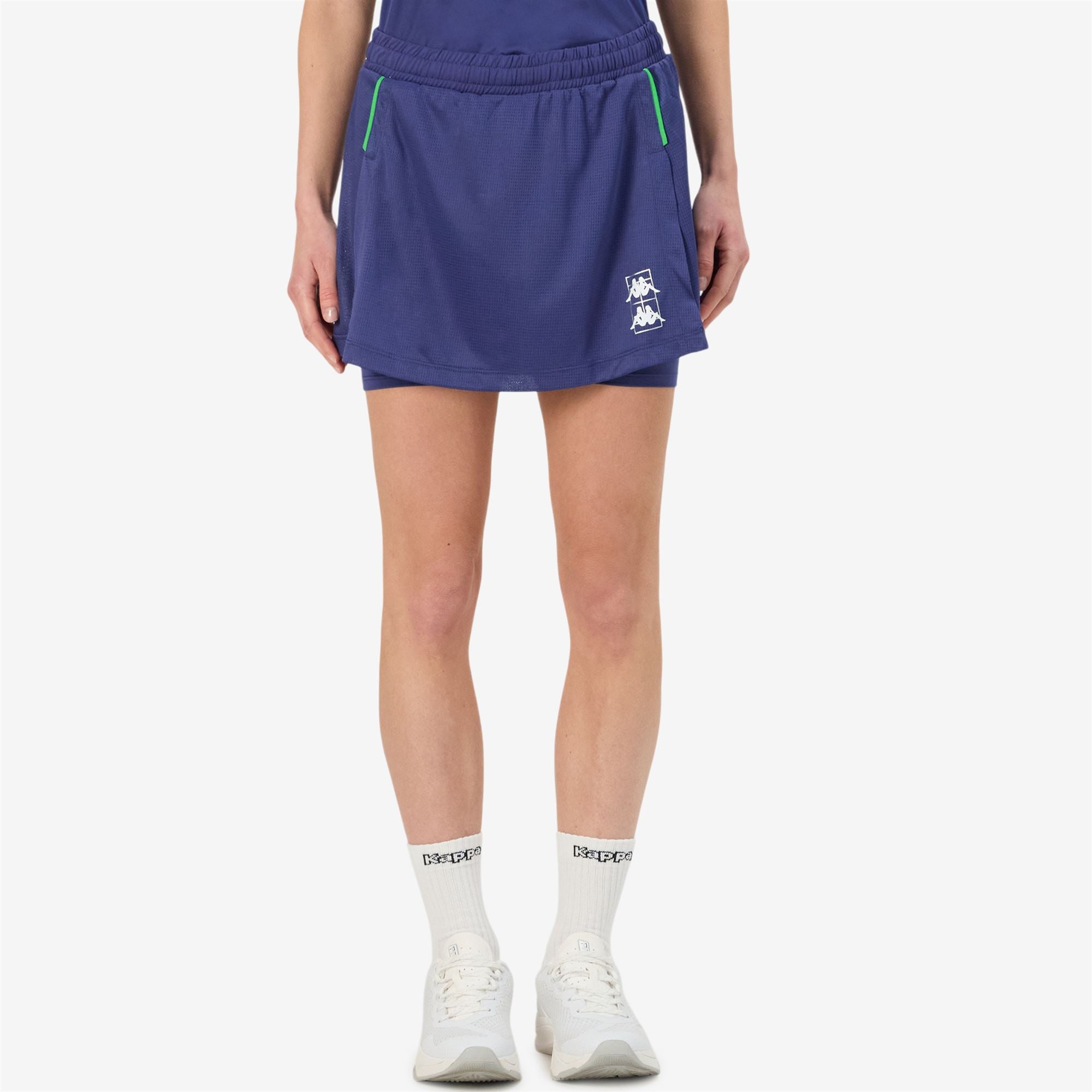 KOMBAT PADEL FEVASI - Skirts - Short - Woman - BLUE TWILIGHT-GREEN FLUO - Image 4