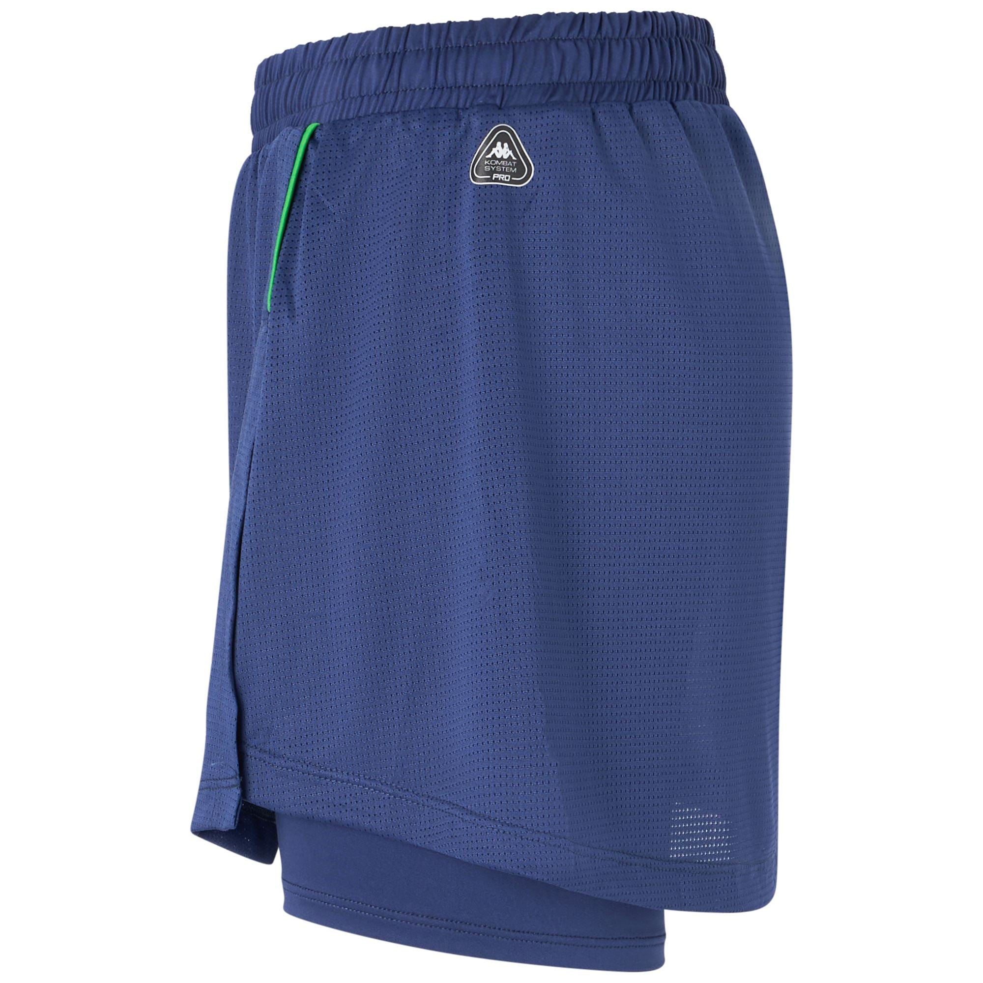 KOMBAT PADEL FEVASI - Skirts - Short - Woman - BLUE TWILIGHT-GREEN FLUO - Image 2