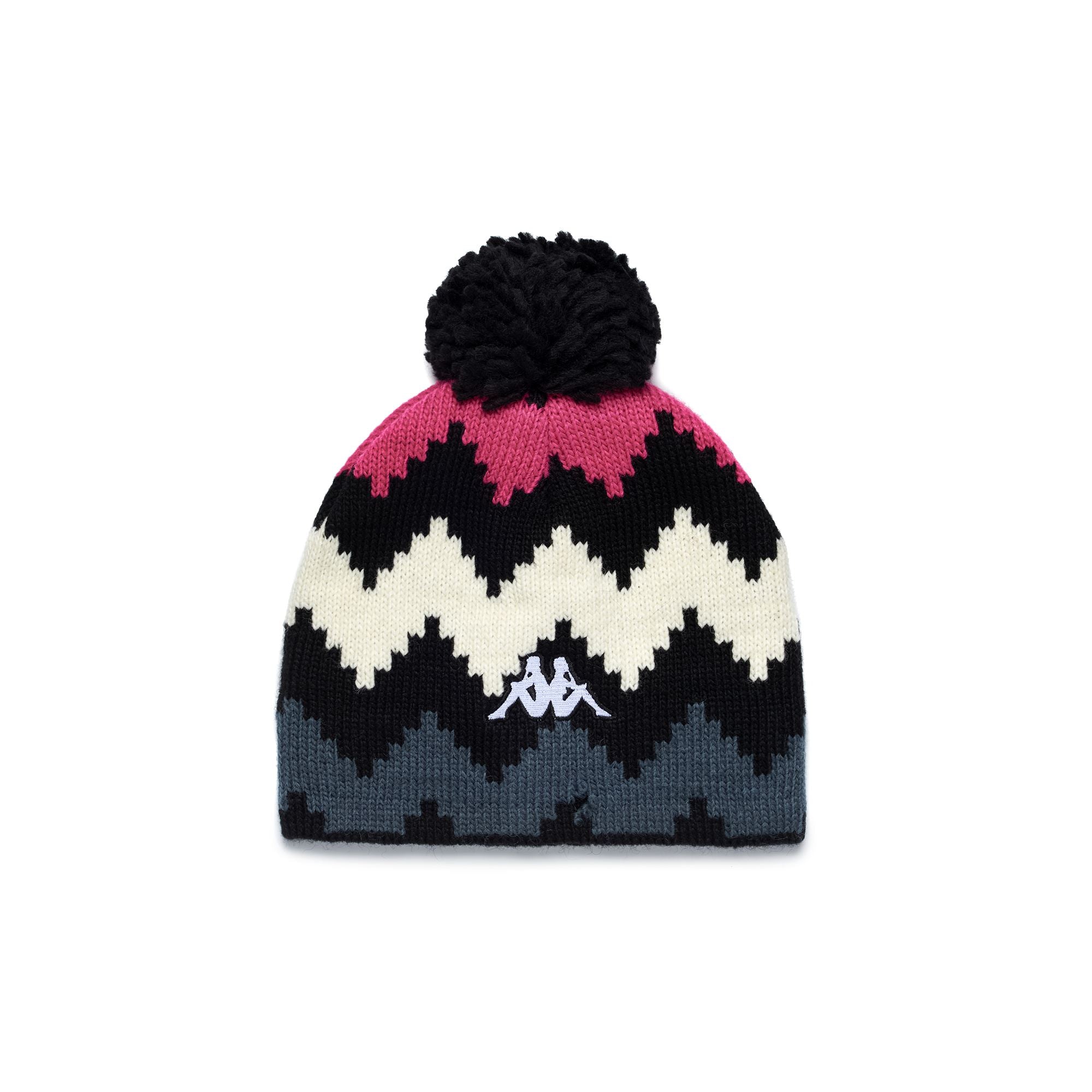 6CENTO POMOK G - Headwear - Hat - Unisex - BLACK-FUCHSIA PURPLE-WHITE-GREY ASPHALT GRAPHIC