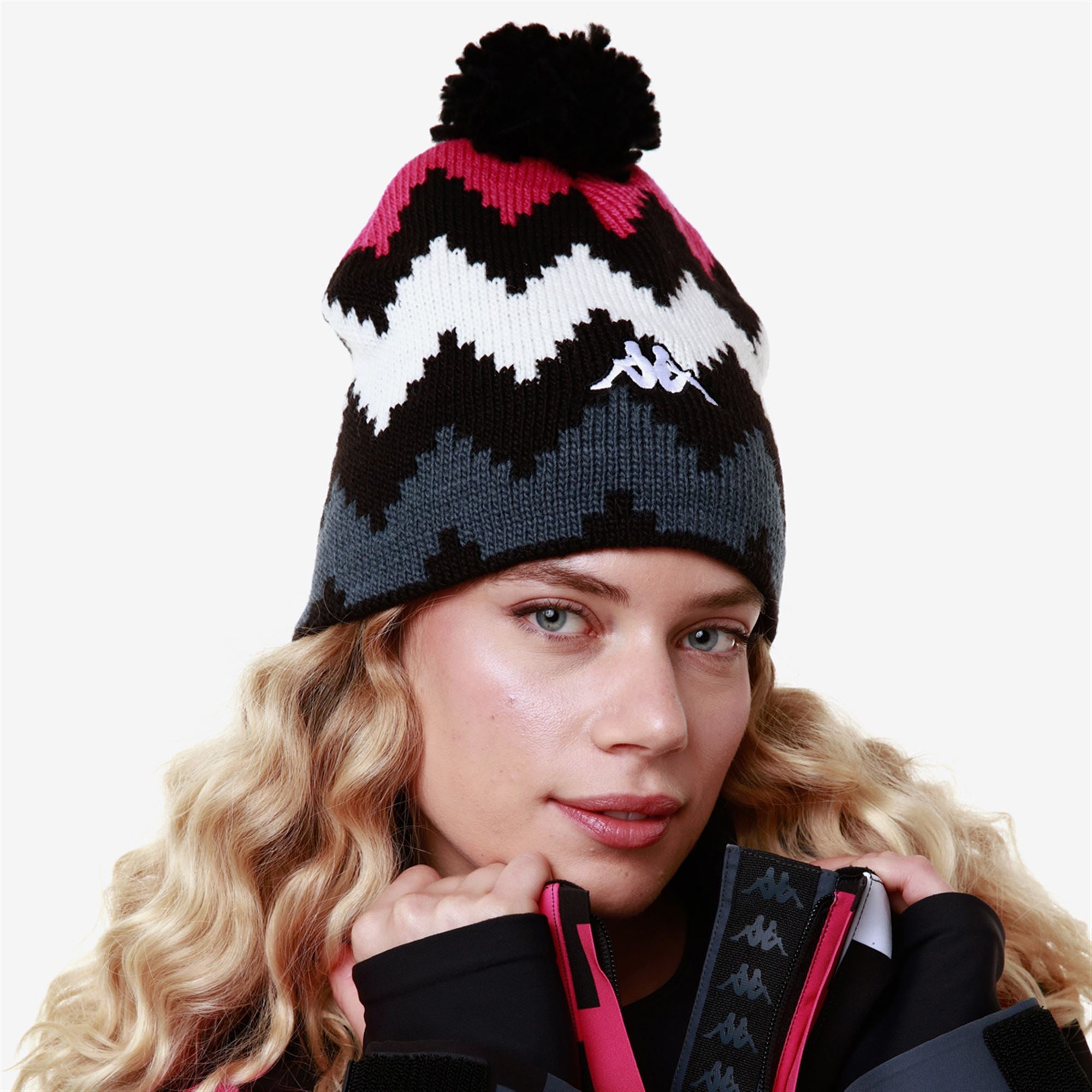 6CENTO POMOK G - Headwear - Hat - Unisex - BLACK-FUCHSIA PURPLE-WHITE-GREY ASPHALT GRAPHIC - Image 4