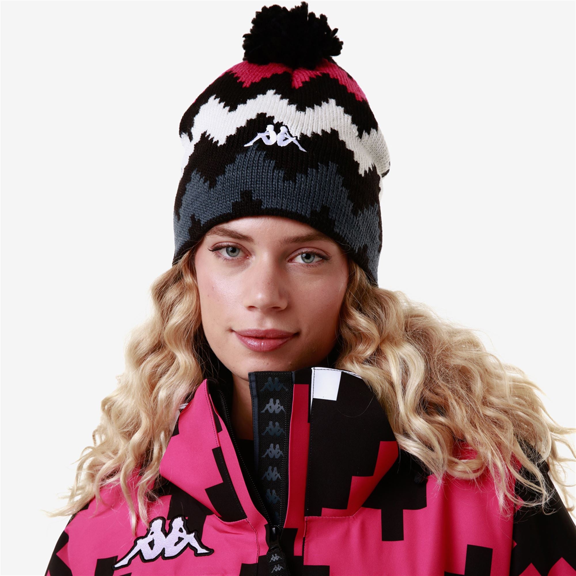 6CENTO POMOK G - Headwear - Hat - Unisex - BLACK-FUCHSIA PURPLE-WHITE-GREY ASPHALT GRAPHIC - Image 3