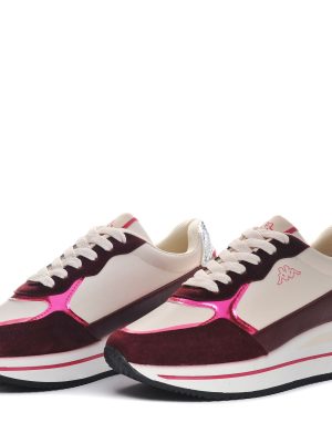 LOGO  GEENA - Sneakers - Low Cut - Woman - BEIGE LT-PURPLE