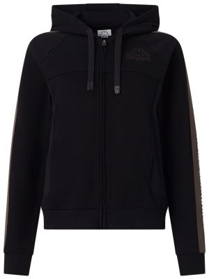 LOGO TAPE GRELLA - Fleece - Jacket - Woman - BLACK