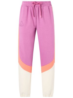 LOGO  GRALA - Pants - Sport Trousers - Woman - VIOLET BODACIOUS-WHITE WHISPER-ORANGE CORAL
