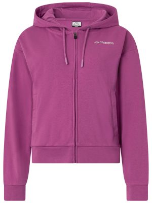 LOGO GEMMA - Fleece - Hoodie Full Zip - Woman - VIOLET BODACIOUS