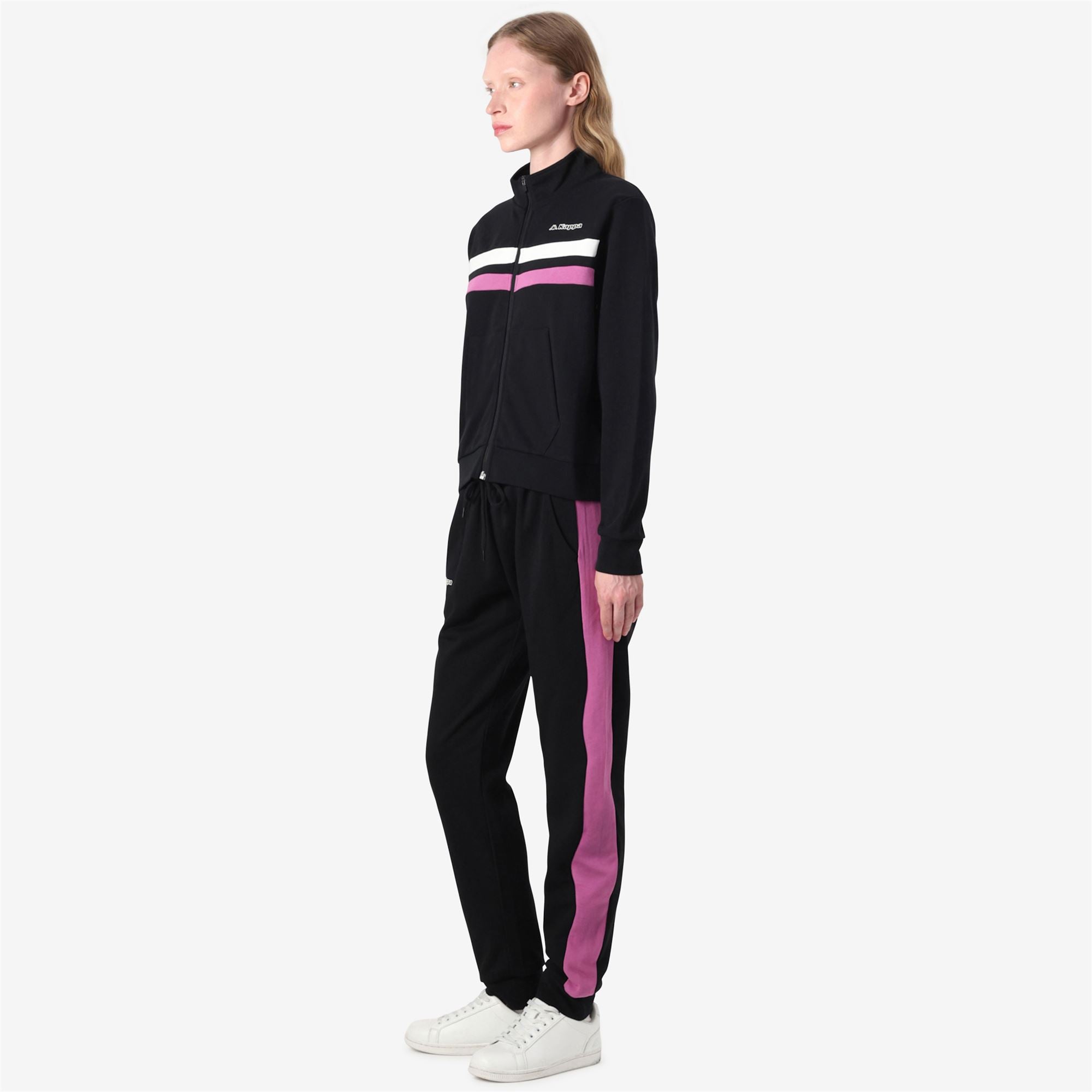 LOGO GUSTANO - Sport Suits - TRACKSUIT - Woman - BLACK-VIOLET BODACIOUS-WHITE - Image 5