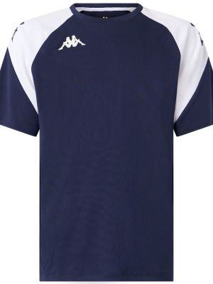 KAPPA4FOOTBALL  LORETO - Active Jerseys - Shirt - Man - BLUE MARINE-WHITE