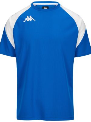 KAPPA4FOOTBALL  LORETO - Active Jerseys - Shirt - Man - BLUE SAPPHIRE-WHITE