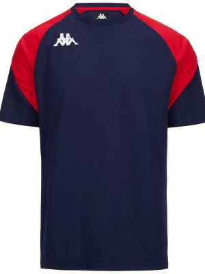 KAPPA4FOOTBALL  LORETO - Active Jerseys - Shirt - Man - BLUE MARINE-RED