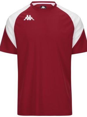KAPPA4FOOTBALL LORETO - Active Jerseys - Shirt - Man - RED GRANATA-WHITE