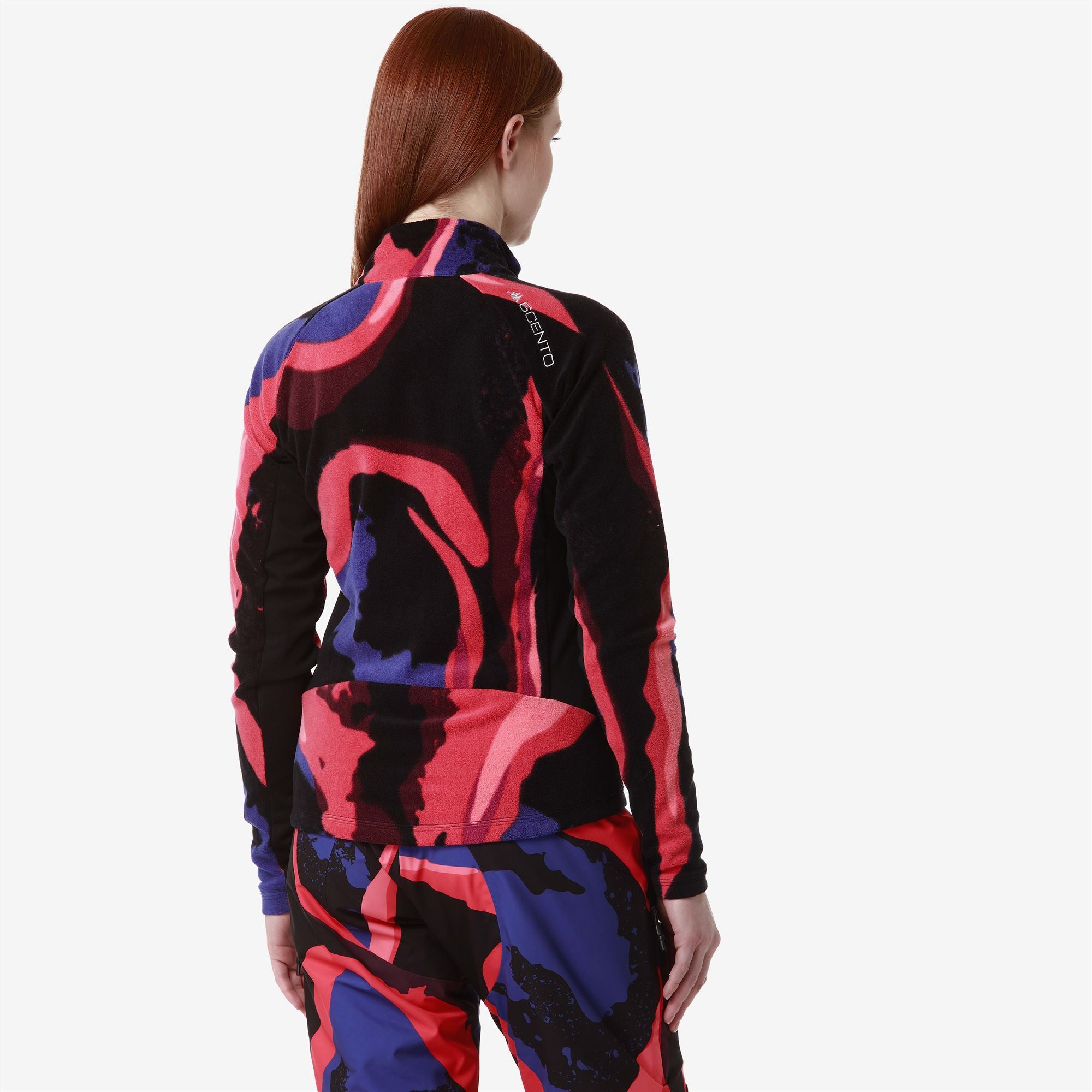 8CENTO 818FZG - Fleece - Jacket - Unisex - RED HIBISCUS-BLUE SPECTRUM-BLACK - Image 6