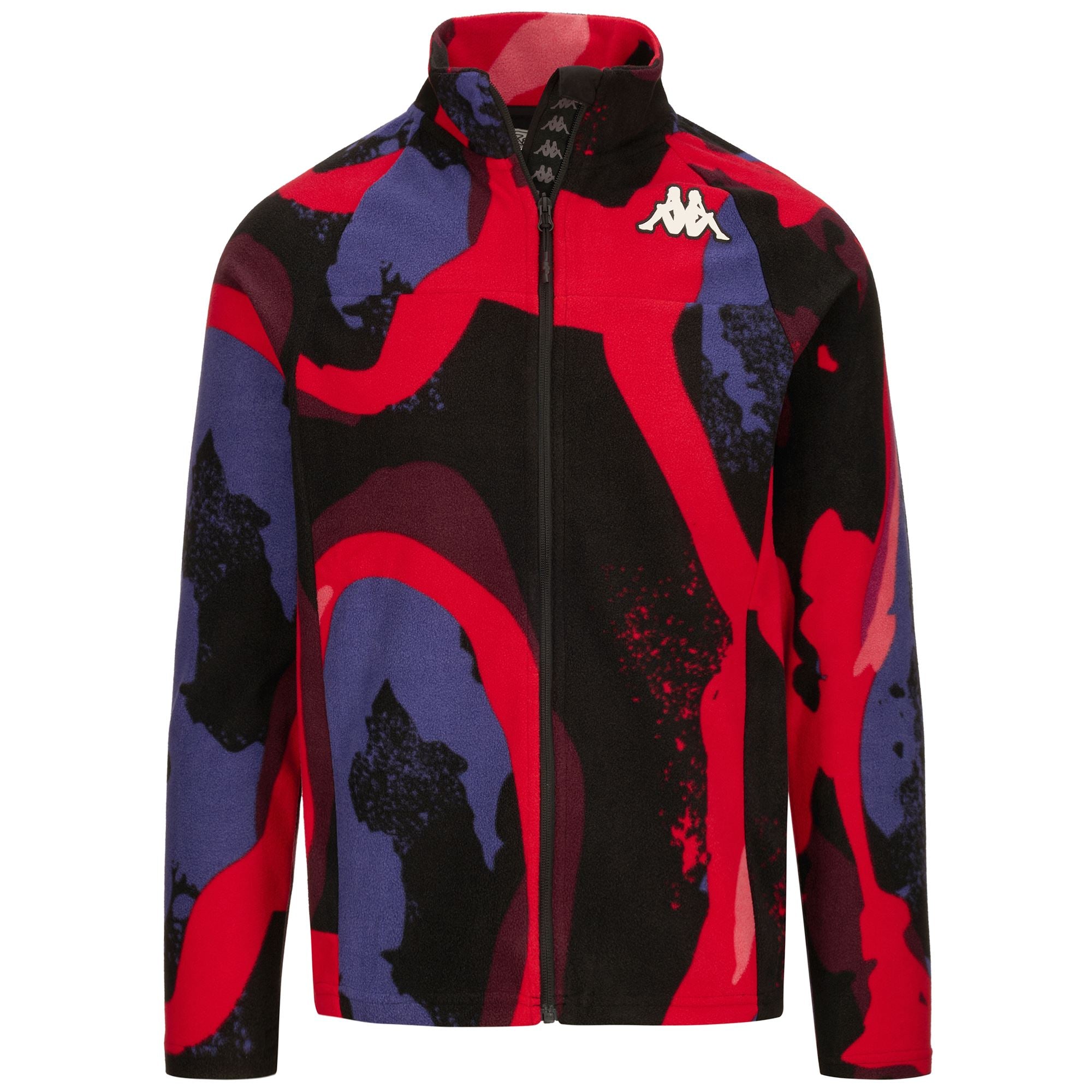 8CENTO 818FZG - Fleece - Jacket - Unisex - RED HIBISCUS-BLUE SPECTRUM-BLACK