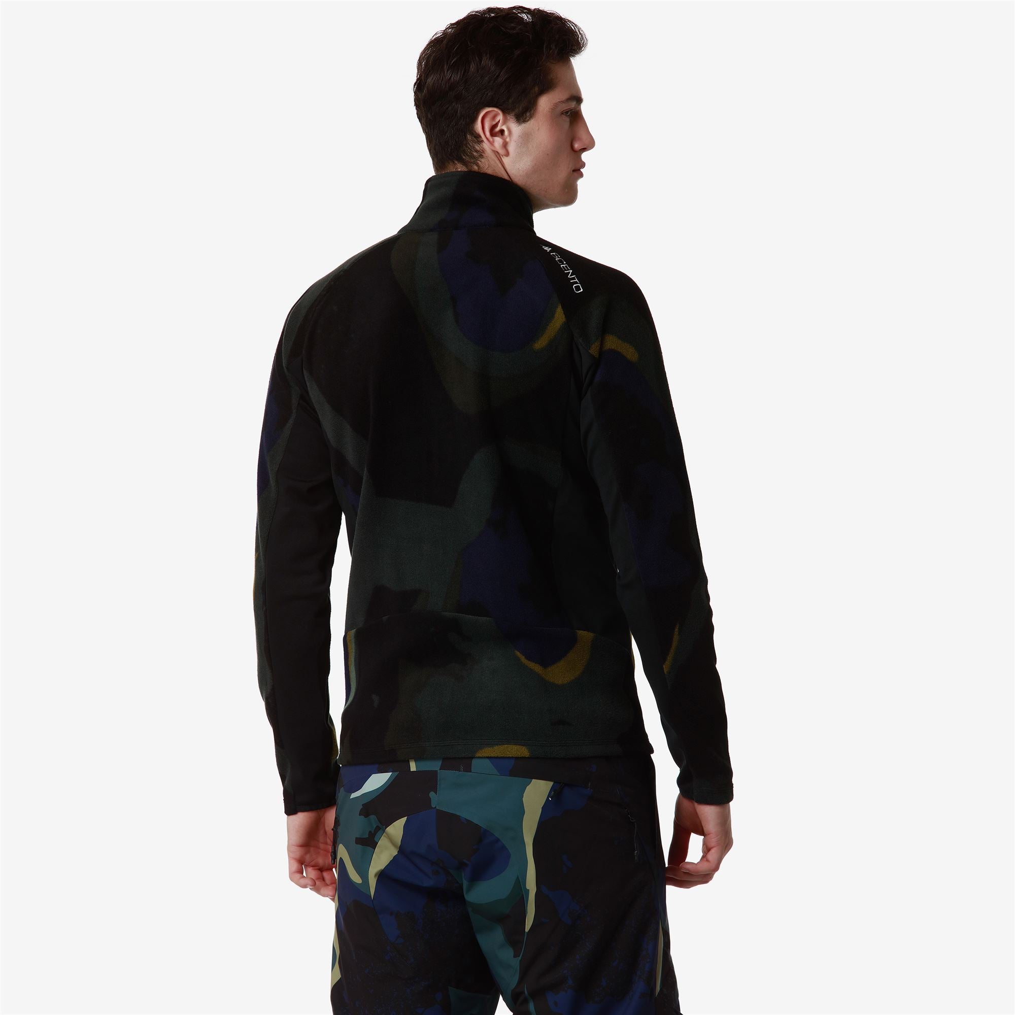 8CENTO 818FZG - Fleece - Jacket - Unisex - BLUE CAVERN-GREEN PONDEROSA-BLACK - Image 6