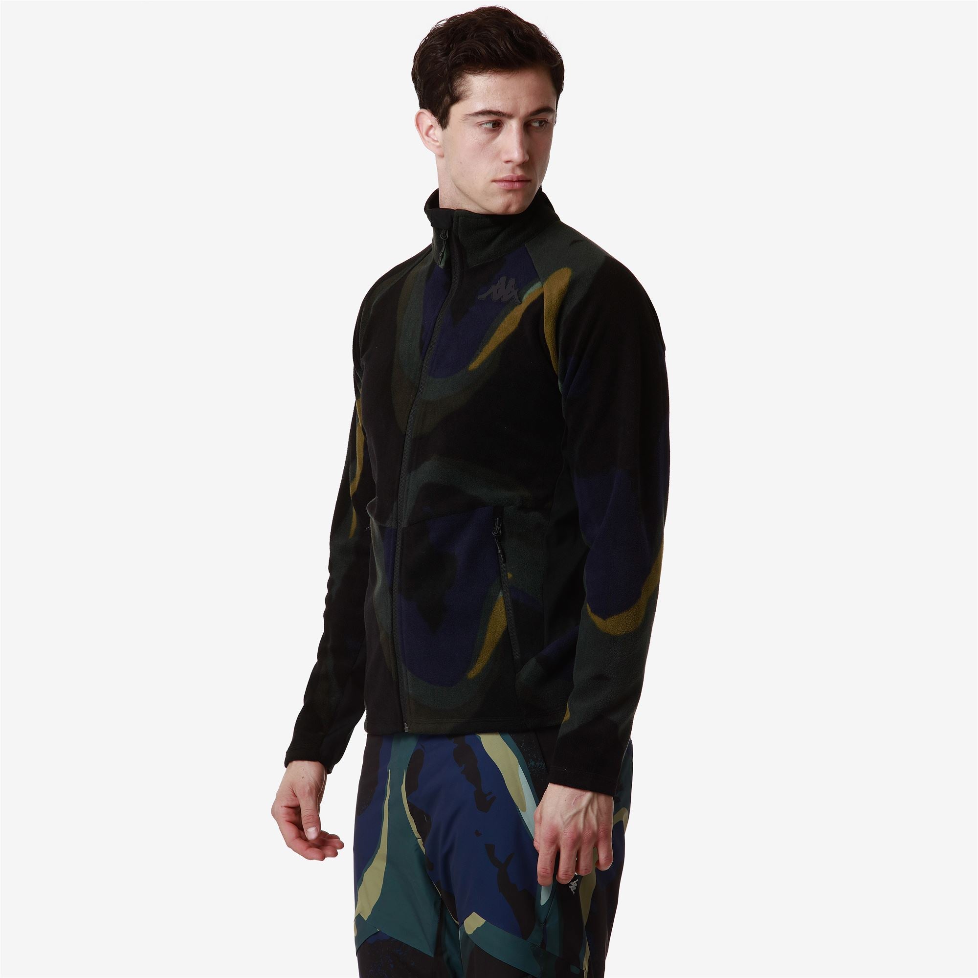 8CENTO 818FZG - Fleece - Jacket - Unisex - BLUE CAVERN-GREEN PONDEROSA-BLACK - Image 5