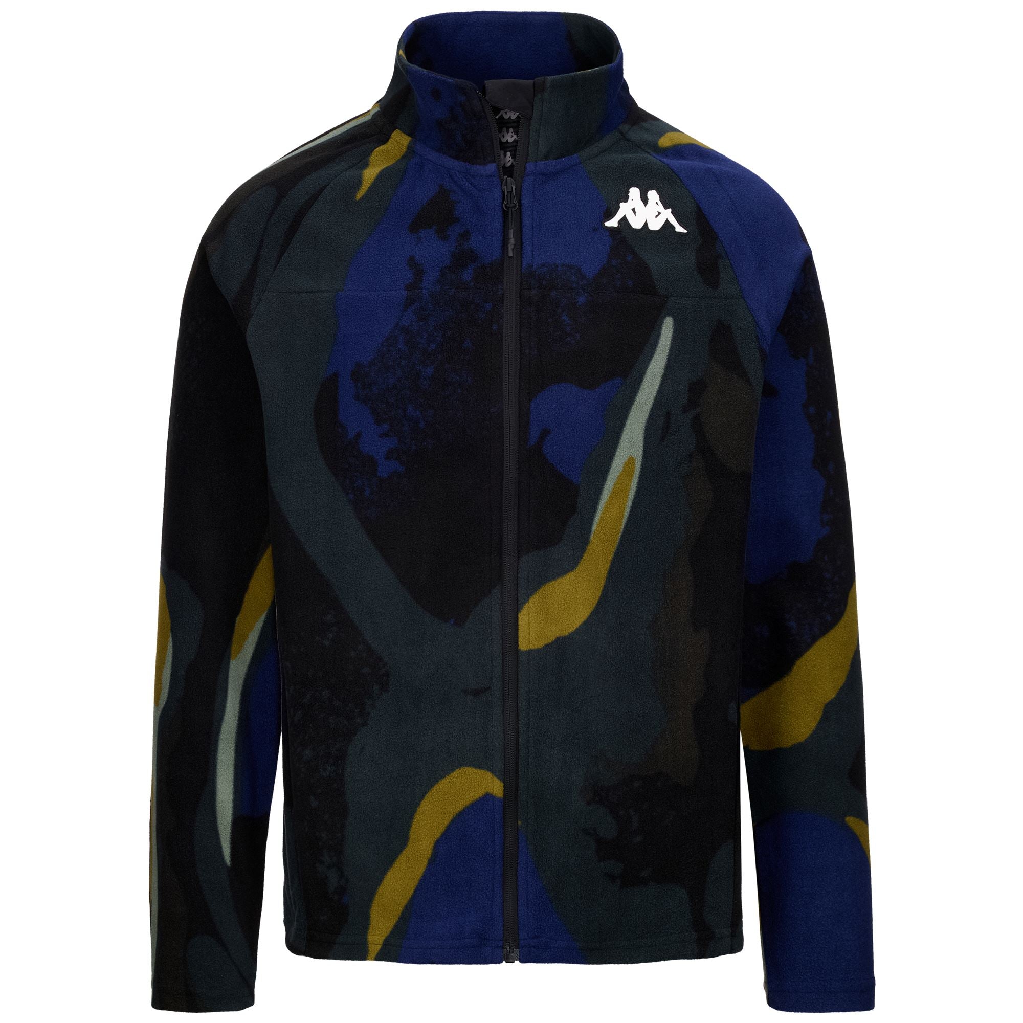 8CENTO 818FZG - Fleece - Jacket - Unisex - BLUE CAVERN-GREEN PONDEROSA-BLACK