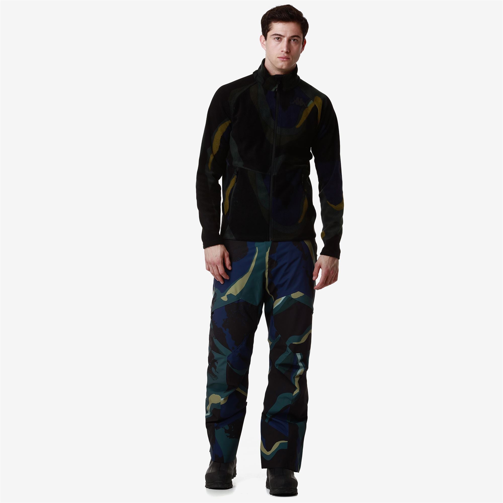 8CENTO 818FZG - Fleece - Jacket - Unisex - BLUE CAVERN-GREEN PONDEROSA-BLACK - Image 7