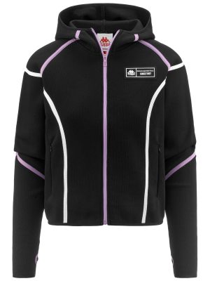 TECH ZARP - Fleece - Jumper - Woman - BLACK-VIOLET TULLE-WHITE
