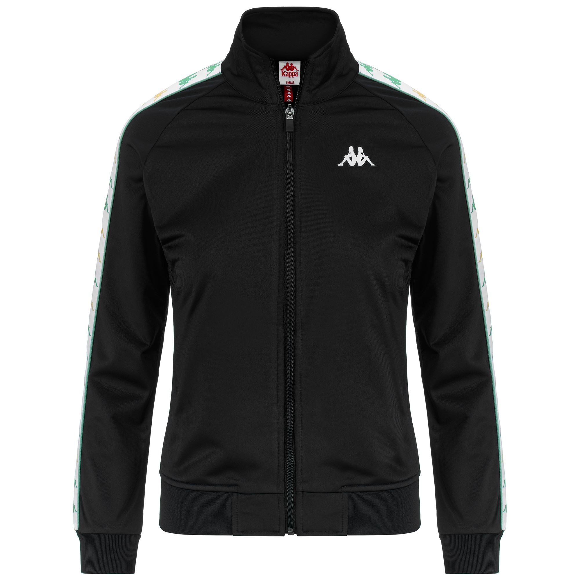 222 BANDA WANNISTONI SLIM - Fleece - Jacket - Woman - BLACK-WHITE-GREEN DUSTY