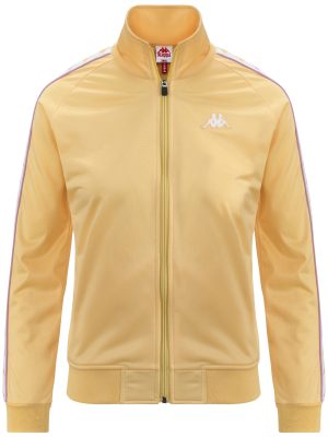 222 BANDA WANNISTONI SLIM - Fleece - Jacket - Woman - YELLOW ANISETTE-WHITE-VIOLET LILLA