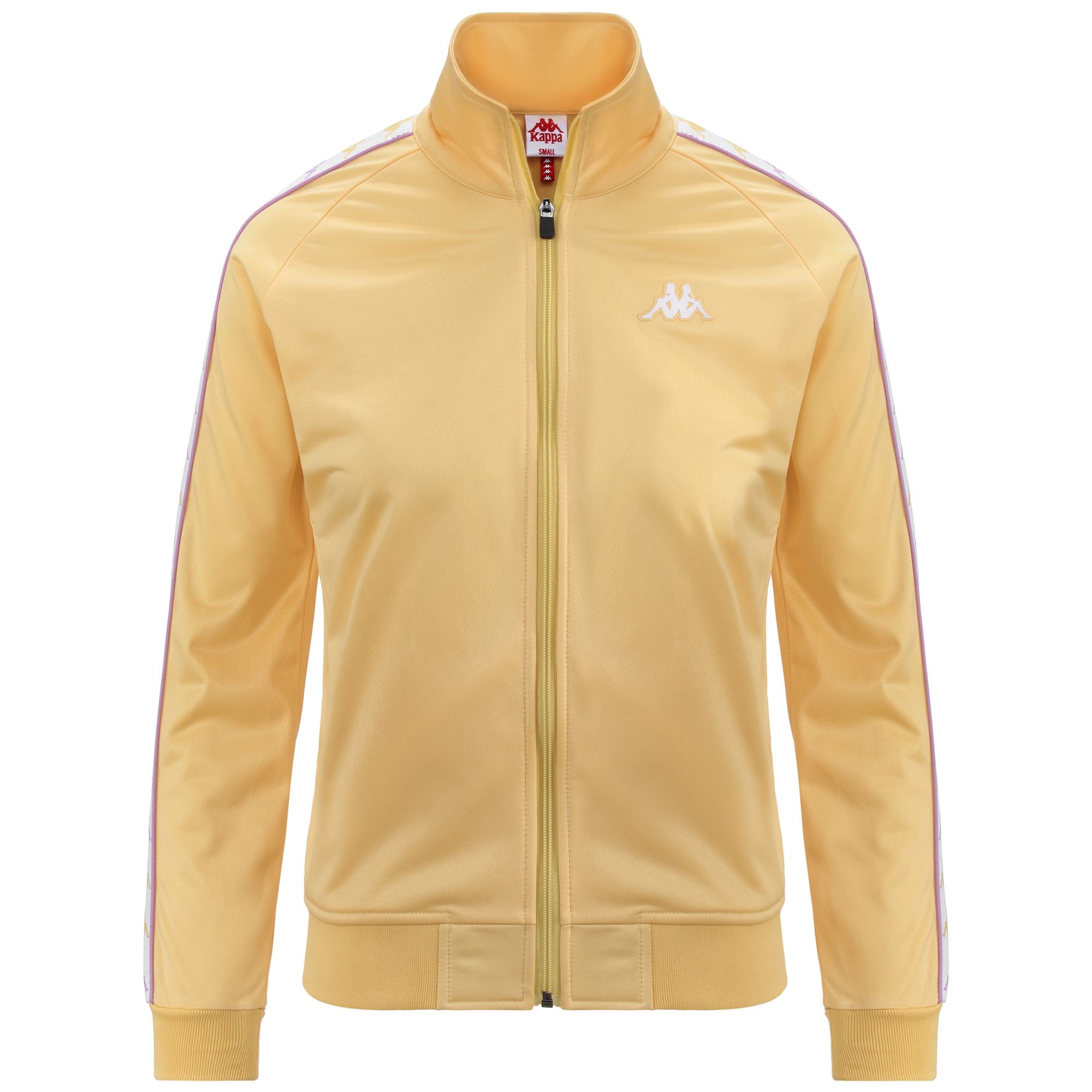 222 BANDA WANNISTONI SLIM - Fleece - Jacket - Woman - YELLOW ANISETTE-WHITE-VIOLET LILLA