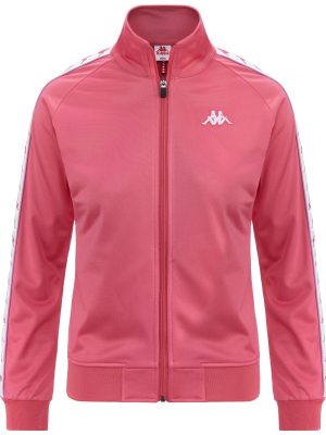 222 BANDA WANNISTONI SLIM - Fleece - Jacket - Woman - PINK MD-WHITE-VIOLET LILLA