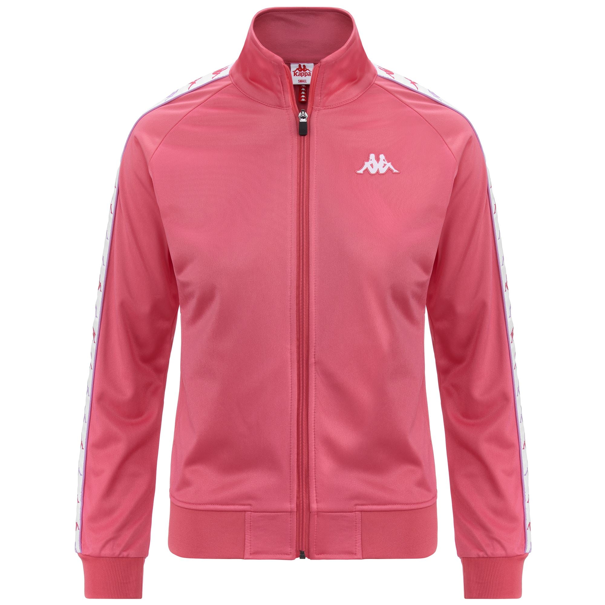 222 BANDA WANNISTONI SLIM - Fleece - Jacket - Woman - PINK MD-WHITE-VIOLET LILLA