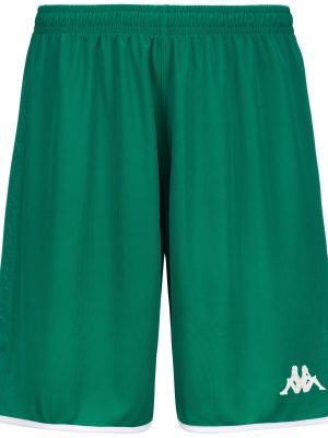 KAPPA4BASKET DUMPO - Shorts - Sport  Shorts - Man - GREEN-WHITE