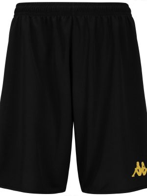 KAPPA4BASKET DUMPO - Shorts - Sport  Shorts - Man - BLACK-GOLD