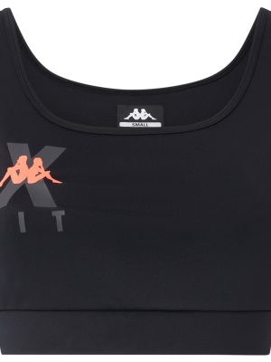 KOMBAT WKT ETILEA - Active Jerseys - Top - Woman - BLACK-NEON CORAL