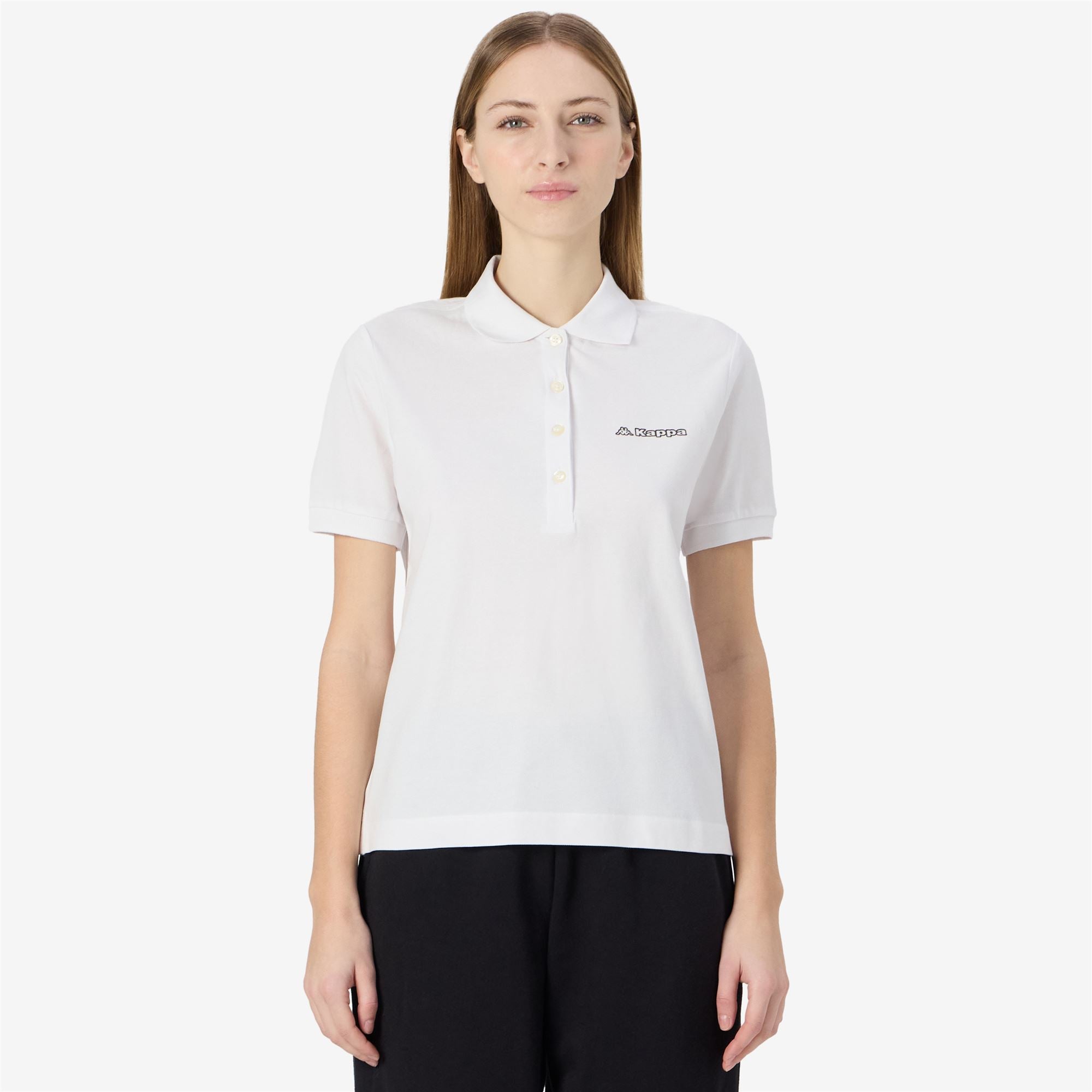 LOGO FIXE - Polo Shirts - Polo - Woman - WHITE - Image 4