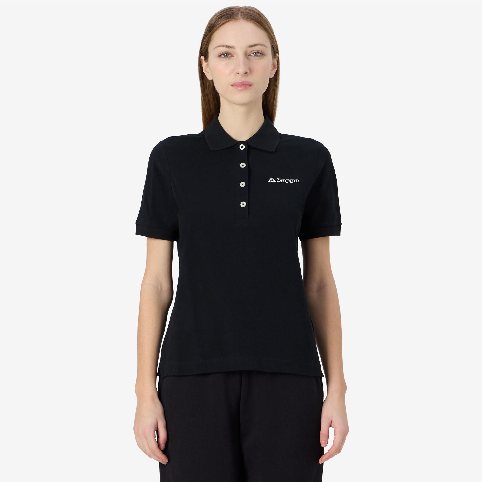 LOGO FIXE - Polo Shirts - Polo - Woman - BLACK - Image 4
