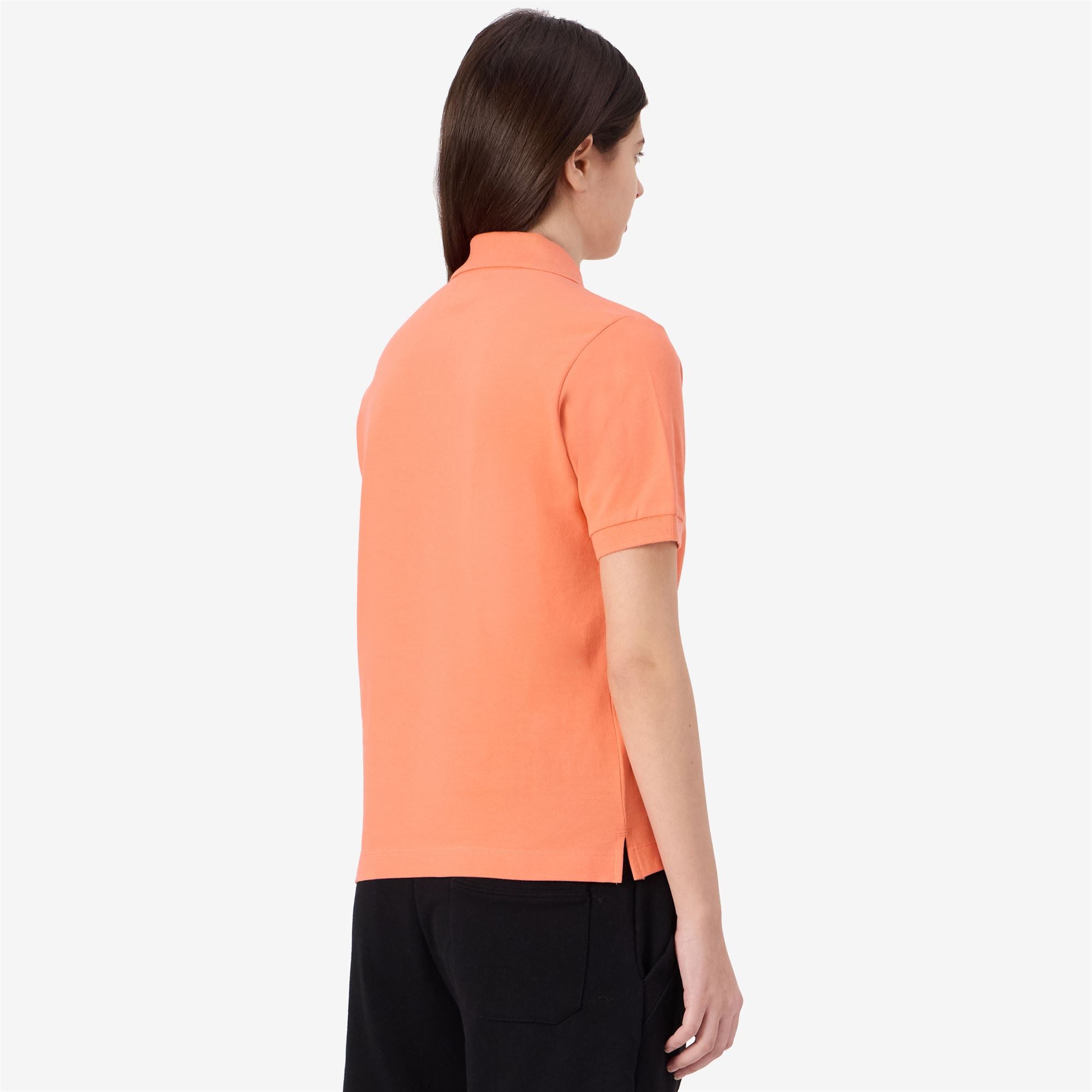 LOGO FIXE - Polo Shirts - Polo - Woman - ORANGE CORAL - Image 6