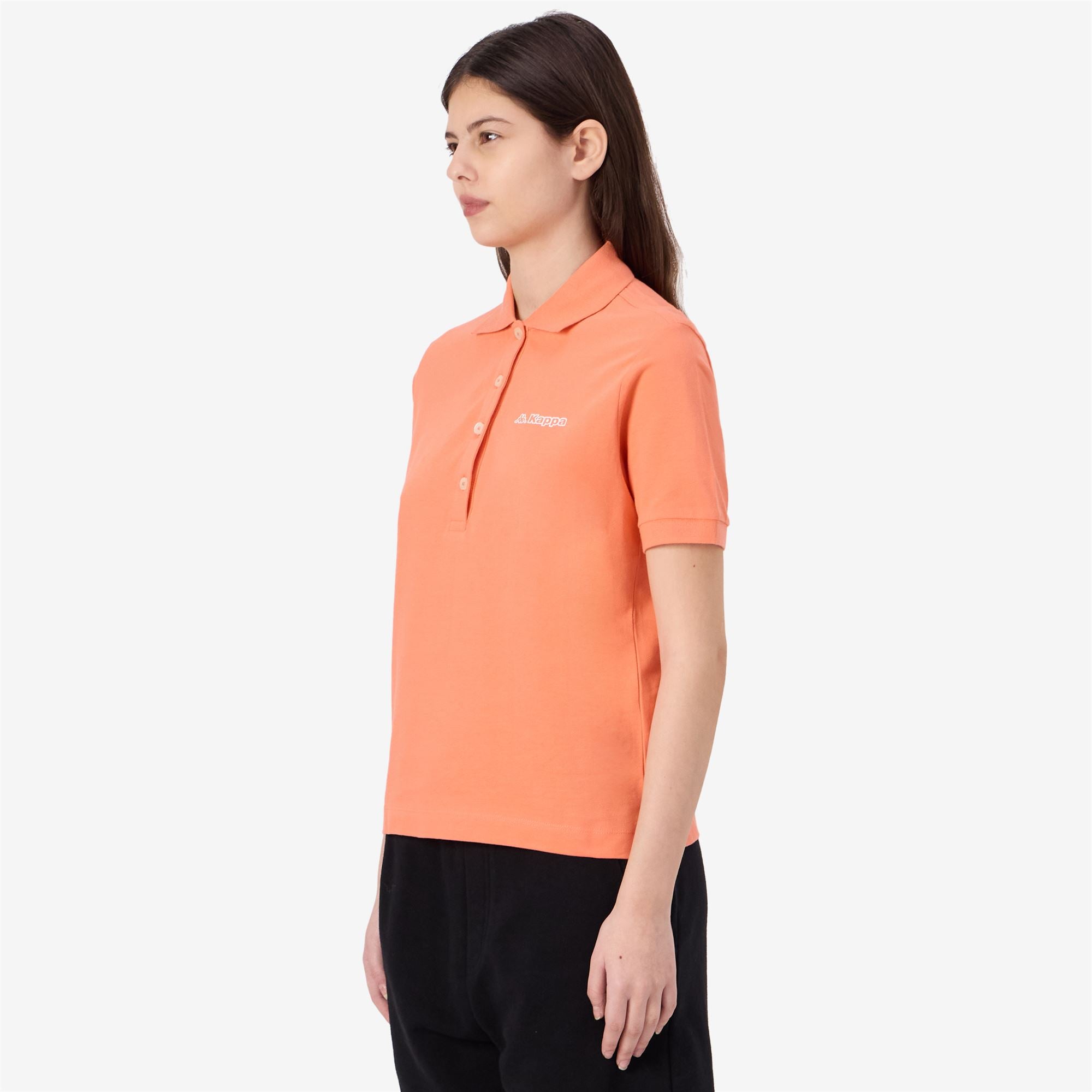 LOGO FIXE - Polo Shirts - Polo - Woman - ORANGE CORAL - Image 5